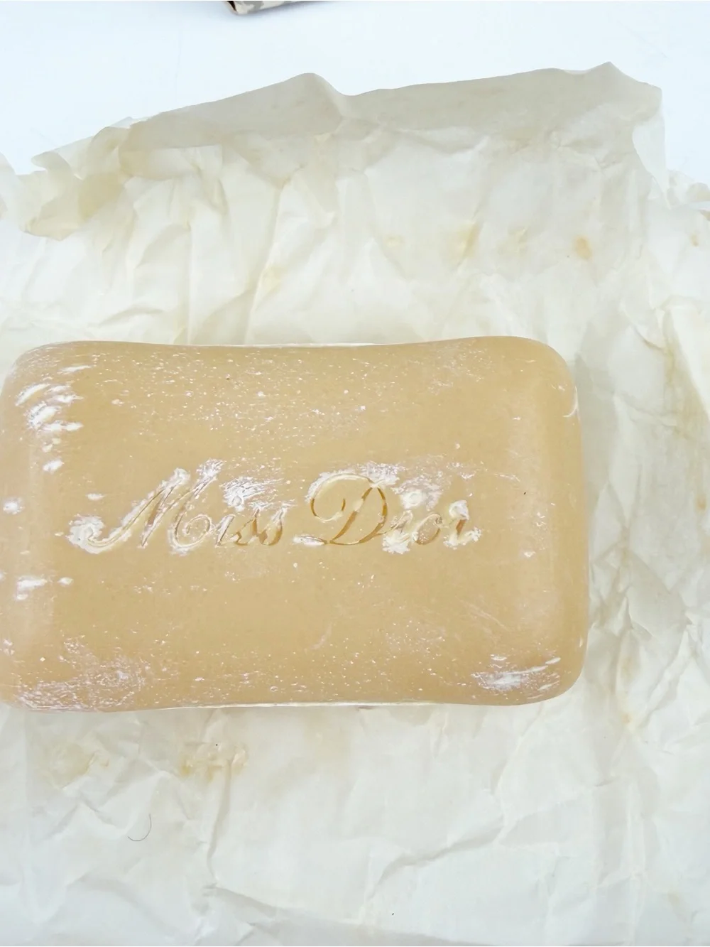 Vintage Christian Dior Miss Dior Perfumed Soap Savon 2.5 oz Houndstooth Box